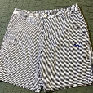 Puma Plaid Shorts Sz 32